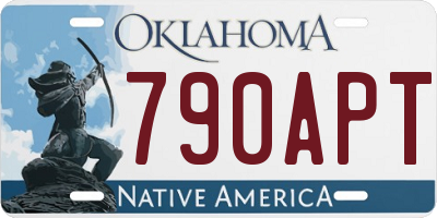 OK license plate 790APT