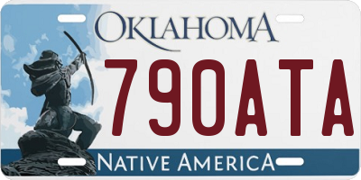 OK license plate 790ATA