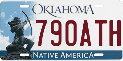 OK license plate 790ATH