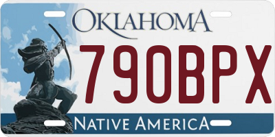 OK license plate 790BPX