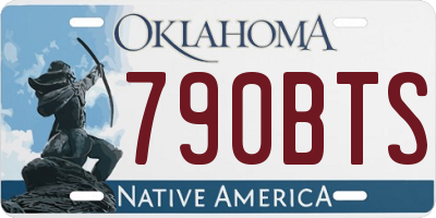 OK license plate 790BTS