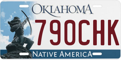 OK license plate 790CHK