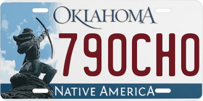 OK license plate 790CHO