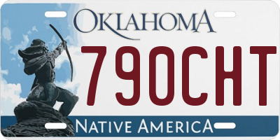 OK license plate 790CHT