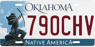 OK license plate 790CHV