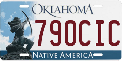 OK license plate 790CIC