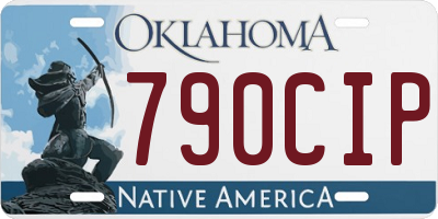 OK license plate 790CIP