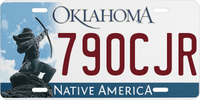 OK license plate 790CJR