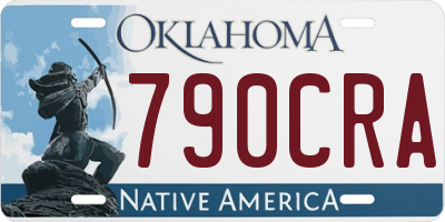 OK license plate 790CRA