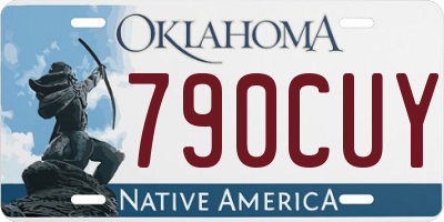 OK license plate 790CUY