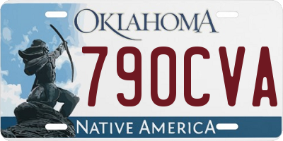 OK license plate 790CVA