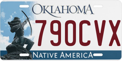 OK license plate 790CVX