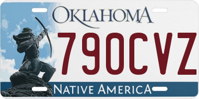 OK license plate 790CVZ