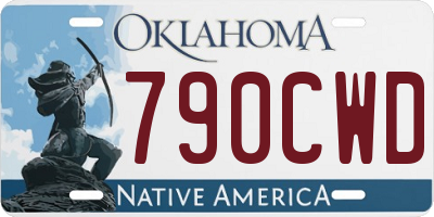 OK license plate 790CWD