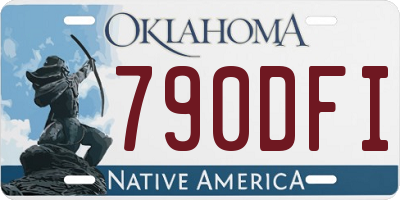 OK license plate 790DFI