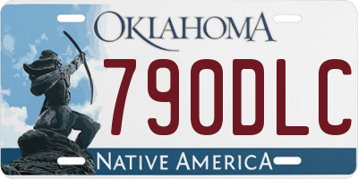OK license plate 790DLC