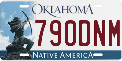 OK license plate 790DNM