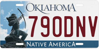 OK license plate 790DNV