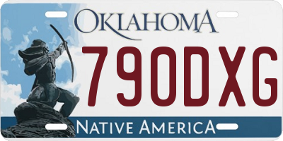 OK license plate 790DXG