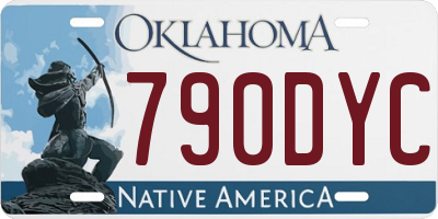 OK license plate 790DYC