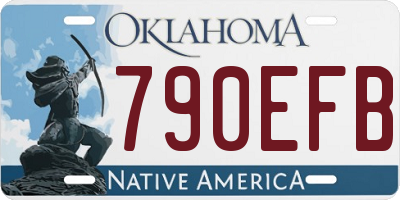 OK license plate 790EFB