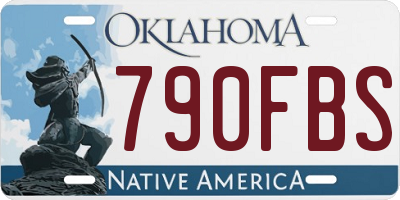 OK license plate 790FBS