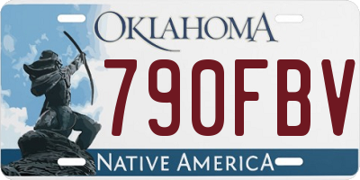 OK license plate 790FBV