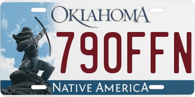 OK license plate 790FFN