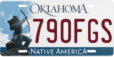 OK license plate 790FGS