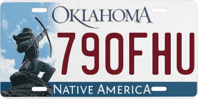 OK license plate 790FHU