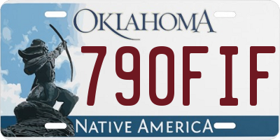 OK license plate 790FIF