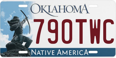 OK license plate 790TWC