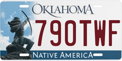 OK license plate 790TWF