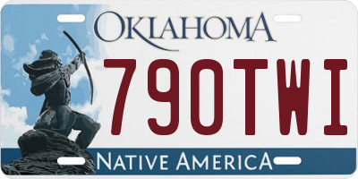 OK license plate 790TWI