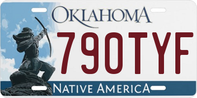 OK license plate 790TYF