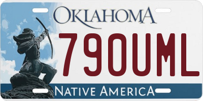 OK license plate 790UML