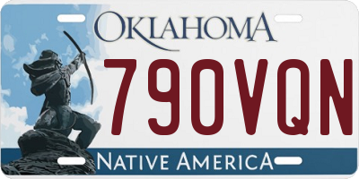 OK license plate 790VQN