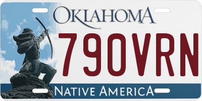 OK license plate 790VRN