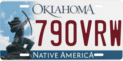 OK license plate 790VRW