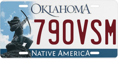 OK license plate 790VSM