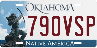 OK license plate 790VSP