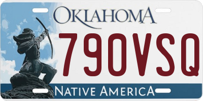 OK license plate 790VSQ