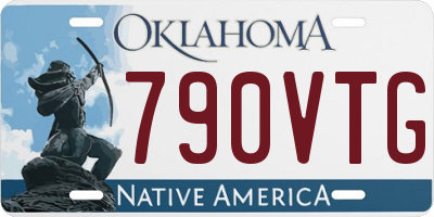 OK license plate 790VTG