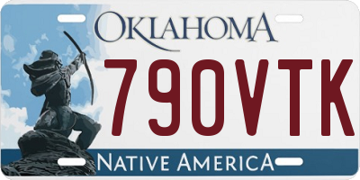 OK license plate 790VTK