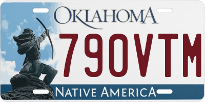 OK license plate 790VTM