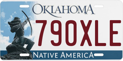 OK license plate 790XLE