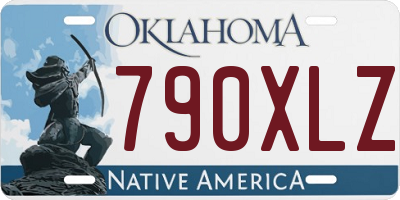OK license plate 790XLZ