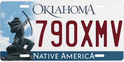 OK license plate 790XMV