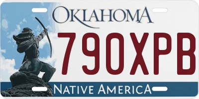 OK license plate 790XPB