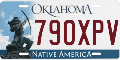 OK license plate 790XPV